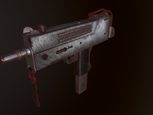 submachine mac-10 Modelo 3D