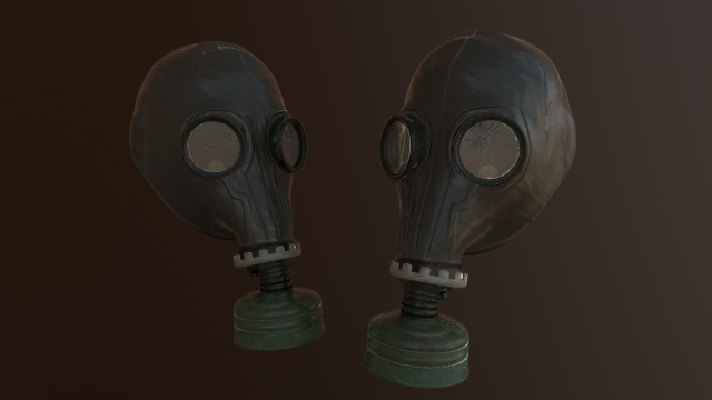 gas mask gp-5 Modello 3D .c4d .max .obj .3ds .fbx .stl .blend 