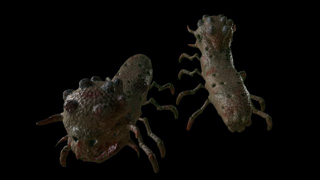 the mutant worm Modelo 3D .c4d .max .obj .3ds .fbx .stl .blend 