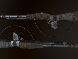 post-apocalypse shotgun 3D Model