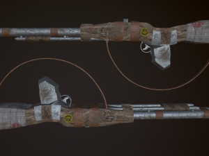 post-apocalypse shotgun 3D मॉडल