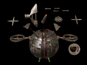 an unmanned drone 3D Model