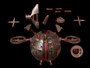 an unmanned drone 3D Model