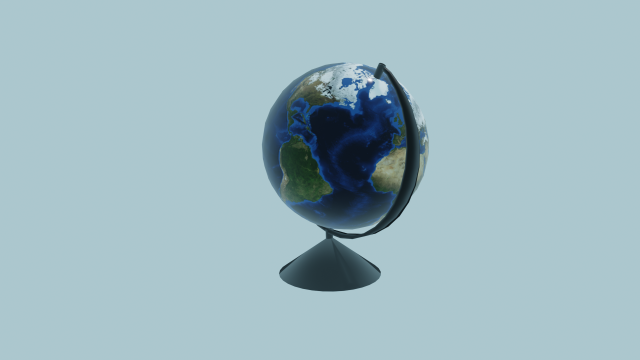globe 3D Model .c4d .max .obj .3ds .fbx .stl .blend 