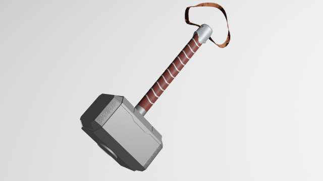 hammer 3D Model .c4d .max .obj .3ds .fbx .stl .blend 