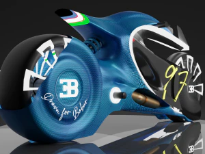 布加迪摩托车 3D 模型