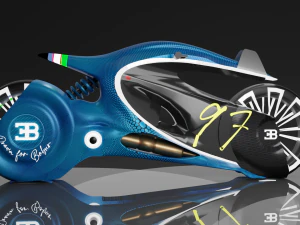 布加迪摩托车 3D 模型