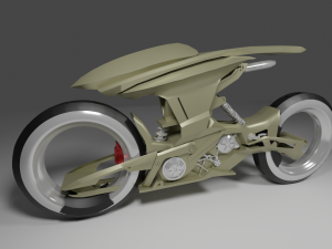 sci-fi motorcycle Modello 3D