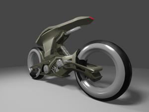 sci-fi motorcycle 3D 模型