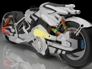 motocicleta Modelo 3D