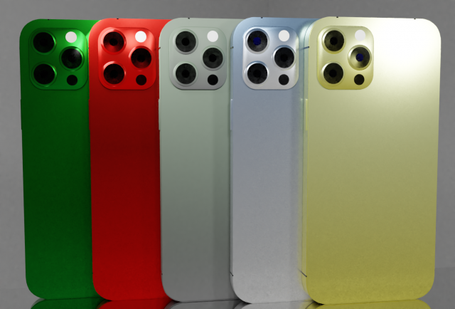 iphone 12 pro max 3D मॉडल .c4d .max .obj .3ds .fbx .stl .blend