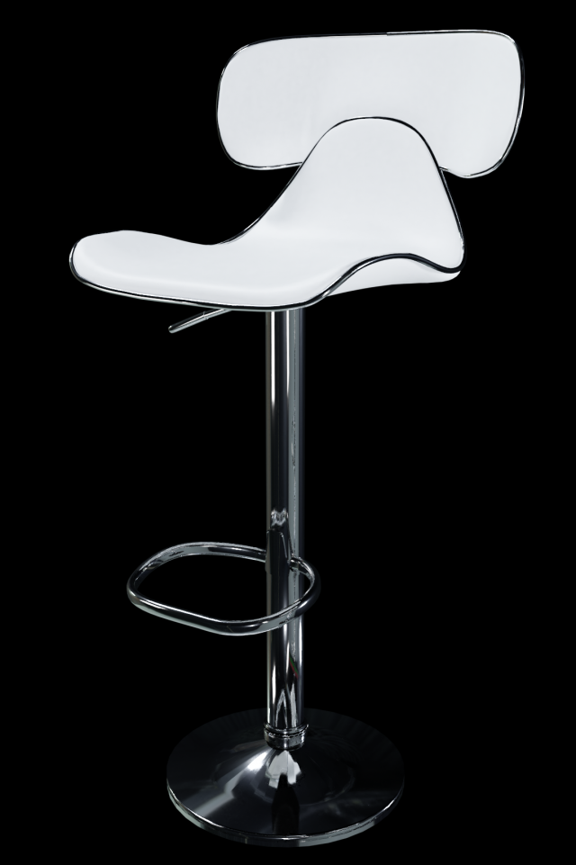 bar chair 3D Model .c4d .max .obj .3ds .fbx .stl .blend 