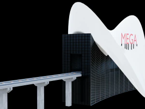 stasiun metro besar Model 3D