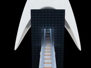 mega metro station 3D Model
