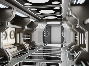 sci fi corridor Modèle 3D