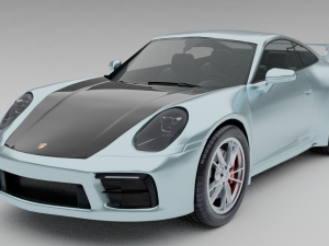 porsche 911 carrera s 2020 3D Model