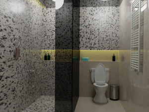 बाथरूम इंटीरियर डिजाइन 3D मॉडल