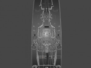 hms prince of wales warship 3D 模型