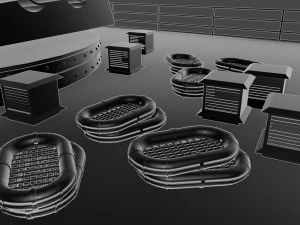 एचएमएस प्रिंस ऑफ वेल्स युद्धपोत 3D मॉडल