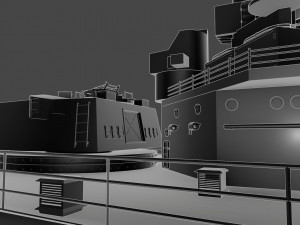 hms prince of wales warship 3D 模型