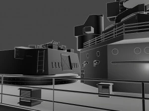 एचएमएस प्रिंस ऑफ वेल्स युद्धपोत 3D मॉडल