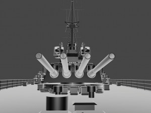 hms prince of wales warship 3D 模型