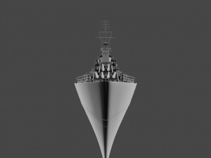 hms prince of wales warship 3D 模型