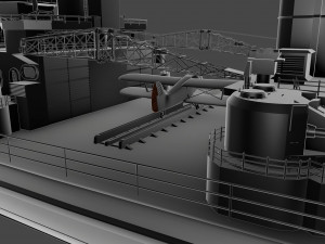 hms prince of wales warship 3D 模型