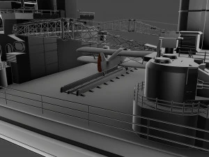 एचएमएस प्रिंस ऑफ वेल्स युद्धपोत 3D मॉडल