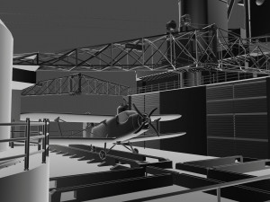 hms prince of wales warship 3D 模型
