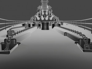 hms prince of wales warship 3D 模型