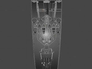 hms prince of wales warship 3D 模型