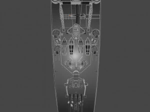 एचएमएस प्रिंस ऑफ वेल्स युद्धपोत 3D मॉडल