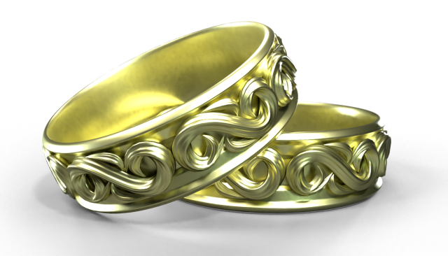 gold ring Modèle 3D .c4d .max .obj .3ds .fbx .stl .blend 