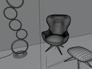 lumin&aacute;ria de ch&atilde;o Modelo 3D