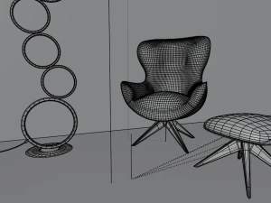 lumin&aacute;ria de ch&atilde;o Modelo 3D