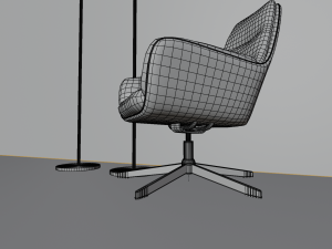 modern led floor lamp 3D Model