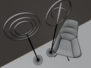 modern led floor lamp 3D Model