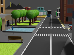 mini city low poly 3D Model