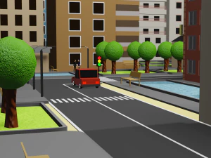 mini city low poly 3D Model