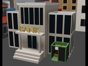 mini city low poly 3D Модель