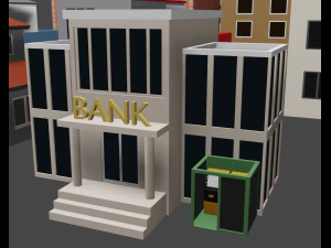 mini city low poly 3D Model