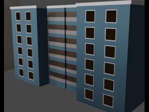 mini city low poly 3D Модель