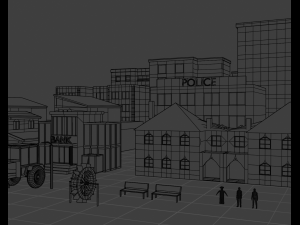 mini city low poly 3D Модель