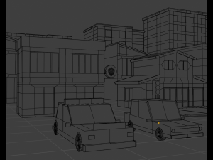 mini city low poly 3D Модель