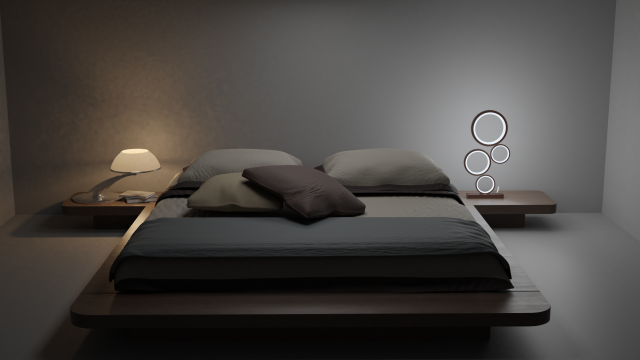 floor lamp 3D Model .c4d .max .obj .3ds .fbx .stl .blend 