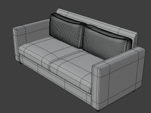 2 seater sofas 3D 모델