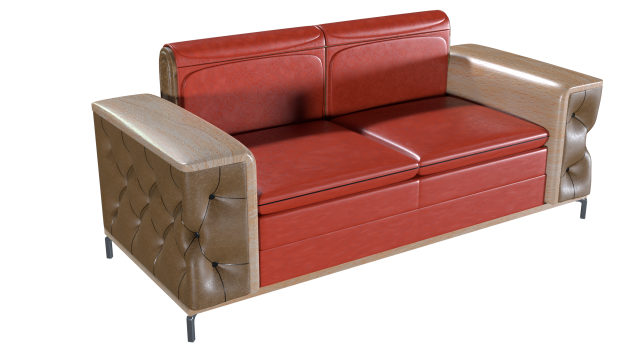 sofa Model 3D .c4d .max .obj .3ds .fbx .stl .blend 