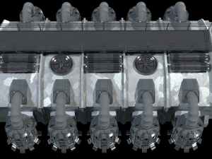 sci fi building 3D Model