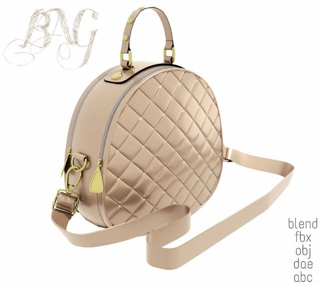 girls bag Modelo 3D .c4d .max .obj .3ds .fbx .stl .blend 